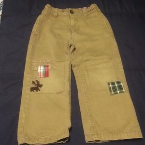 Osh Kosh B’gosh Boys 4T patchwork khakis
